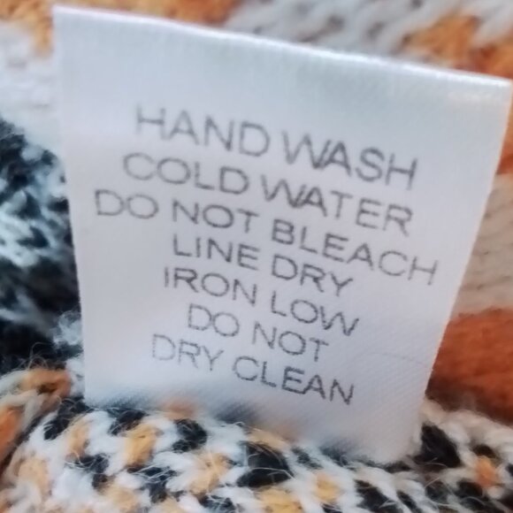 BIBI LONG OPEN FRONT ETHNIC AZTEC COZY CARDIGAN SIZE L - Picture 5 of 5